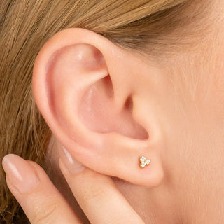 1.0 CT Round Bezel Solitaire Lab Grown Diamond Earrings