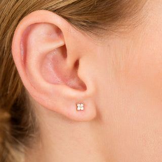 1.0 CT Round Bezel Solitaire Lab Grown Diamond Earrings