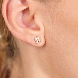 1.0 CT Round Bezel Solitaire Lab Grown Diamond Earrings