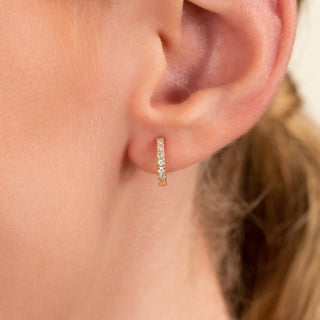 1.0 CT Round Bezel Solitaire Lab Grown Diamond Earrings