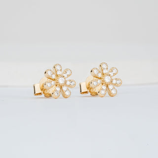 1.0 CT Round Bezel Solitaire Lab Grown Diamond Earrings