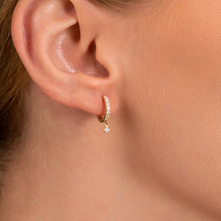 1.0 CT Round Bezel Solitaire Lab Grown Diamond Earrings