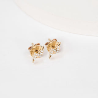 1.0 CT Round Bezel Solitaire Lab Grown Diamond Earrings