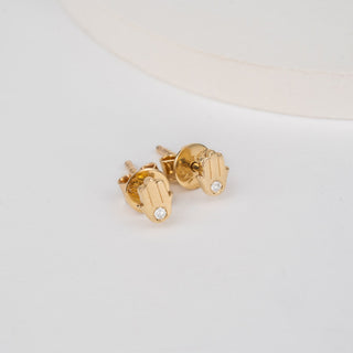 1.0 CT Round Bezel Solitaire Lab Grown Diamond Earrings