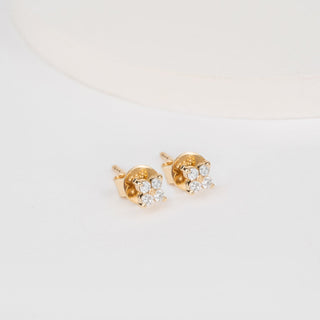 1.0 CT Round Bezel Solitaire Lab Grown Diamond Earrings
