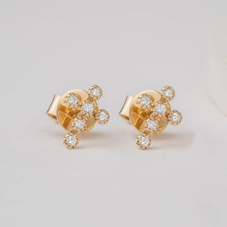 1.0 CT Round Bezel Solitaire Lab Grown Diamond Earrings