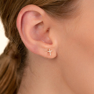 1.0 CT Round Bezel Solitaire Lab Grown Diamond Earrings