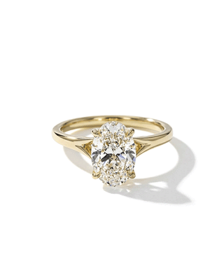 Emerald Pave Engagement Ring – 1 CT Lab Grown Diamond