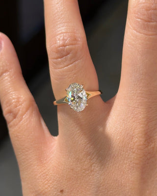 Emerald Pave Engagement Ring – 1 CT Lab Grown Diamond