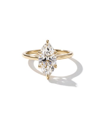 Emerald Pave Engagement Ring – 1 CT Lab Grown Diamond