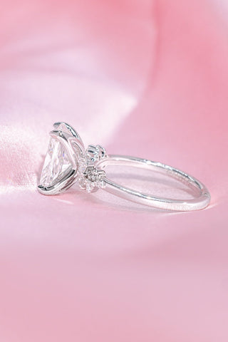 Emerald Pave Engagement Ring – 1 CT Lab Grown Diamond