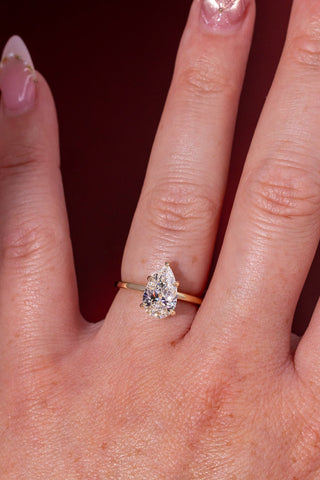 Emerald Pave Engagement Ring – 1 CT Lab Grown Diamond