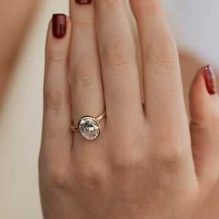 Emerald Pave Engagement Ring – 1 CT Lab Grown Diamond
