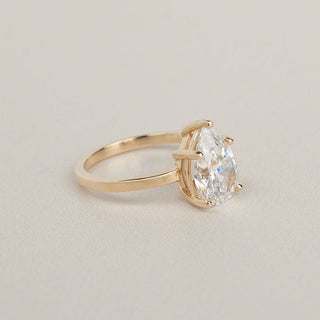 Emerald Pave Engagement Ring – 1 CT Lab Grown Diamond