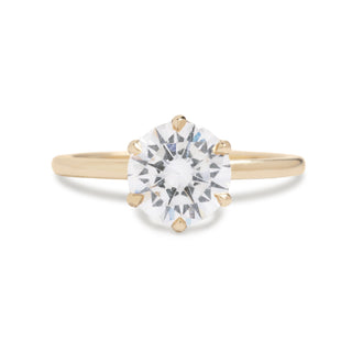 Emerald Pave Engagement Ring – 1 CT Lab Grown Diamond