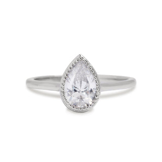 Emerald Pave Engagement Ring – 1 CT Lab Grown Diamond