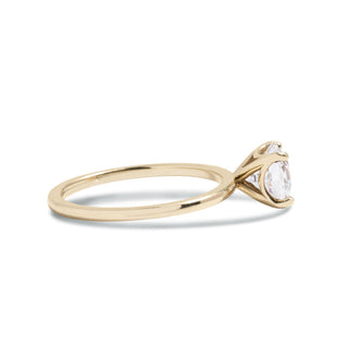 Emerald Pave Engagement Ring – 1 CT Lab Grown Diamond