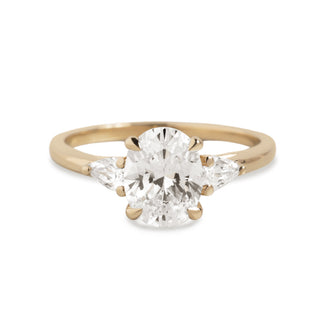 Emerald Pave Engagement Ring – 1 CT Lab Grown Diamond