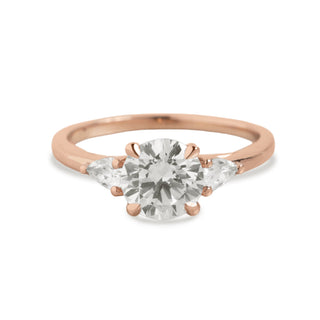 Emerald Pave Engagement Ring – 1 CT Lab Grown Diamond