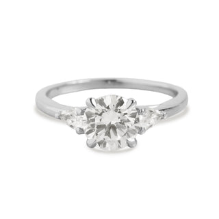 Emerald Pave Engagement Ring – 1 CT Lab Grown Diamond