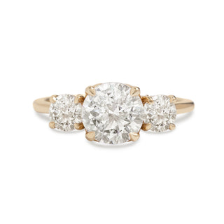 Emerald Pave Engagement Ring – 1 CT Lab Grown Diamond