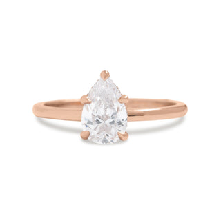 Emerald Pave Engagement Ring – 1 CT Lab Grown Diamond