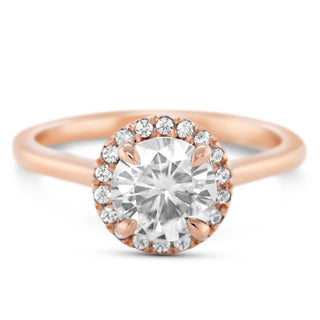 Emerald Pave Engagement Ring – 1 CT Lab Grown Diamond