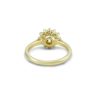 Emerald Pave Engagement Ring – 1 CT Lab Grown Diamond