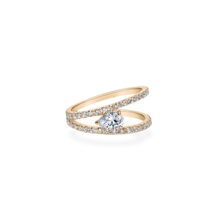 Emerald Pave Engagement Ring – 1 CT Lab Grown Diamond