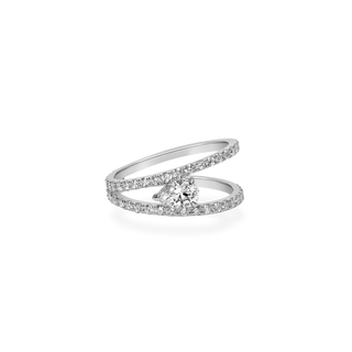 Emerald Pave Engagement Ring – 1 CT Lab Grown Diamond