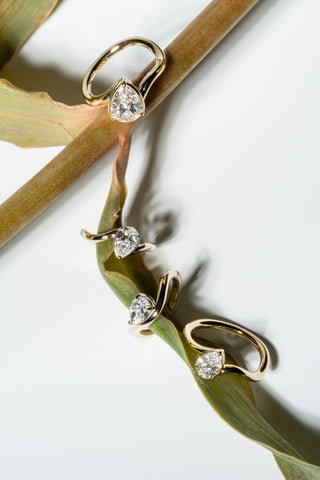 Emerald Pave Engagement Ring – 1 CT Lab Grown Diamond