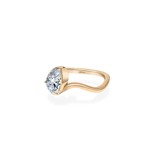Emerald Pave Engagement Ring – 1 CT Lab Grown Diamond