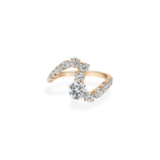 Emerald Pave Engagement Ring – 1 CT Lab Grown Diamond