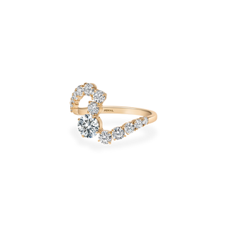 Emerald Pave Engagement Ring – 1 CT Lab Grown Diamond