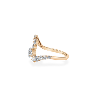 Emerald Pave Engagement Ring – 1 CT Lab Grown Diamond
