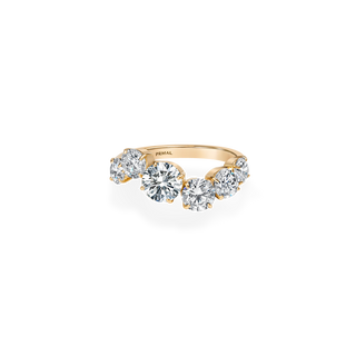 Emerald Pave Engagement Ring – 1 CT Lab Grown Diamond