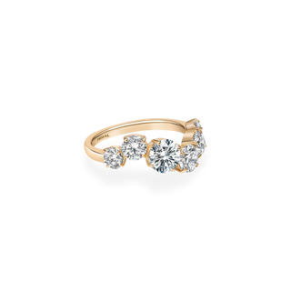 Emerald Pave Engagement Ring – 1 CT Lab Grown Diamond