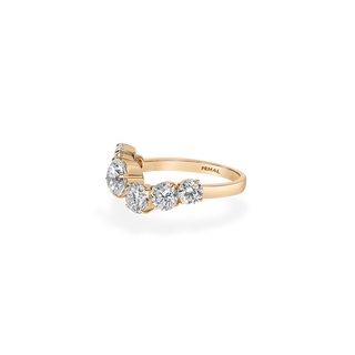 Emerald Pave Engagement Ring – 1 CT Lab Grown Diamond