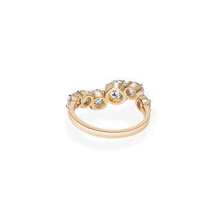 Emerald Pave Engagement Ring – 1 CT Lab Grown Diamond