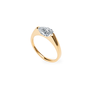 Emerald Pave Engagement Ring – 1 CT Lab Grown Diamond