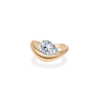 Emerald Pave Engagement Ring – 1 CT Lab Grown Diamond