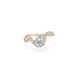 Emerald Pave Engagement Ring – 1 CT Lab Grown Diamond