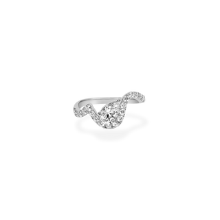 Emerald Pave Engagement Ring – 1 CT Lab Grown Diamond