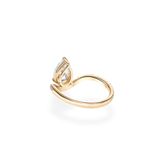 Emerald Pave Engagement Ring – 1 CT Lab Grown Diamond
