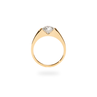 Emerald Pave Engagement Ring – 1 CT Lab Grown Diamond
