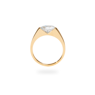 Emerald Pave Engagement Ring – 1 CT Lab Grown Diamond