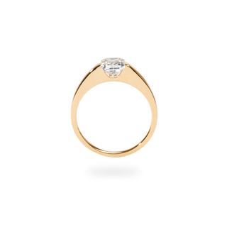 Emerald Pave Engagement Ring – 1 CT Lab Grown Diamond