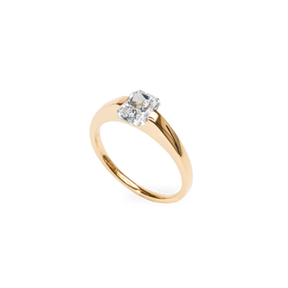Emerald Pave Engagement Ring – 1 CT Lab Grown Diamond