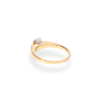 Emerald Pave Engagement Ring – 1 CT Lab Grown Diamond