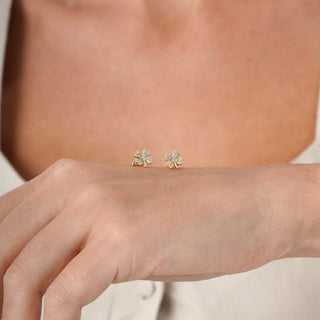 1.0 CT Round Bezel Solitaire Lab Grown Diamond Earrings